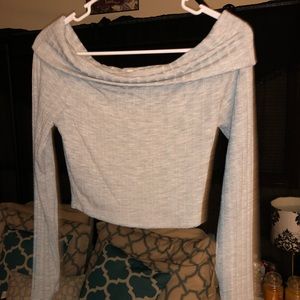 Off the shoulder crop top